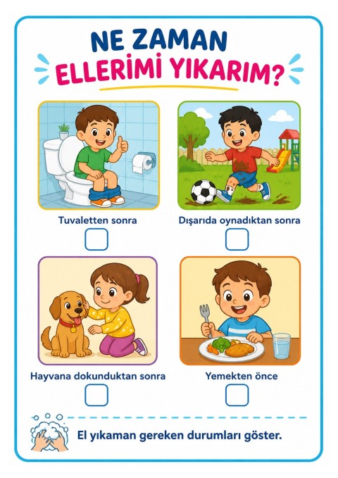 Çocuklar için Hijyen Eğitimi: Ellerimizi Yıkamanın Önemi