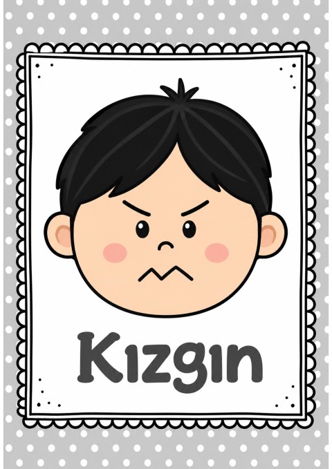 KIZGIN - Duygusal İfade Öğrenme Kartı