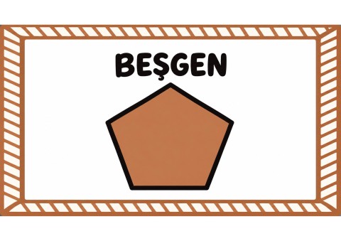 Beşgen Geometrik Şekil Tanıtımı