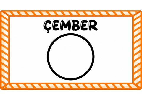 ÇEMBER - Ç harfi (sesli) E harfi (sessiz) M harfi (sessiz) B harfi (sessiz) E harfi (sesli) R harfi (sessiz) - Geometrik Şekil