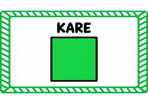 KARE - Geometrik Şekil Öğrenimi - Yeşil Kare