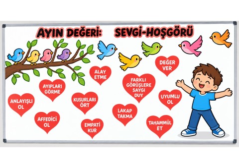 AYIN DEĞERİ: SEVGİ-HOŞGÖRÜ - Sevgi ve Hoşgörü Temalı Eğitim Materyali