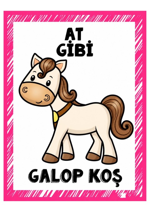 At Gibi Galop Koş Hayvan Eğitimi