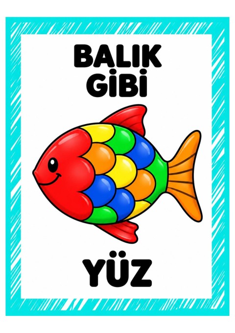 Renkli Balık ve Yüz Öğrenimi - Eğitsel Materyal