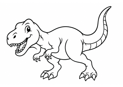 T-Rex Çizim: Dinozoru Öğrenme Materyali