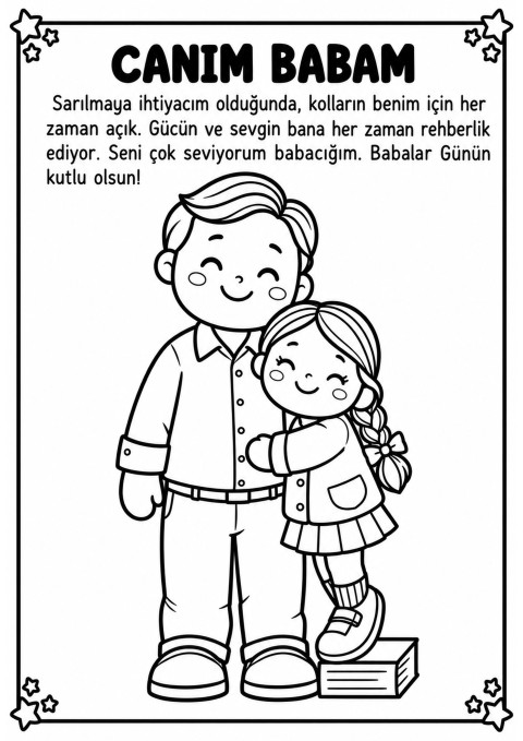CANIM BABAM - Babalar Günü Kartı İçin Çocuk ve Baba İlişkisi Teması