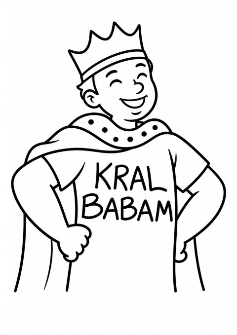 KRAL BABAM - Çocuklar için Baba Dayanışması Temalı Karikatür