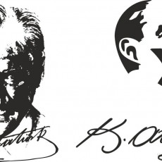 Atatürk Siyasi Portreleri ve İmzası - Tarih Eğitimi