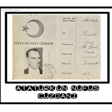 Atatürk'ün nüfus cüzdanı - 1881