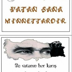 ATATÜRK ANMA POSTERİ - Vatan ve Minnet Teması