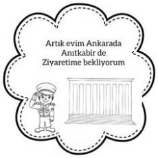 Anıtkabir Ziyareti Daveti - Çizgi Karakter ve Metin