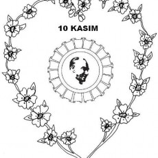 10 kasım atatürk anma günü çiçek deseni
