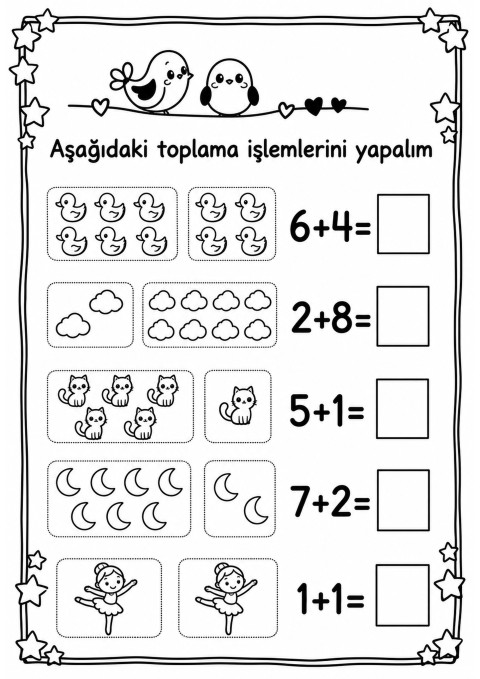 Eğitici Toplama İşlemleri: Temel Matematik alıştırmaları