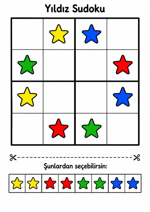 Okul öncesi sudoku oyunu 5