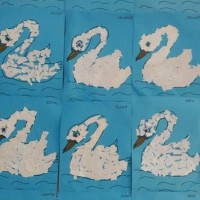 okul öncesınde kağit işler, duvar süsü ,davetiye kartları ,suluboya çalişması (4336)