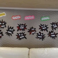 okul öncesınde kağit işler, duvar süsü ,davetiye kartları ,suluboya çalişması (4363)
