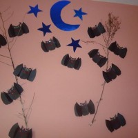 okul öncesınde kağit işler, duvar süsü ,davetiye kartları ,suluboya çalişması (4505)