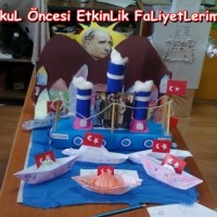 okul öncesınde kağit işler, duvar süsü ,davetiye kartları ,suluboya  çalişması (5514)