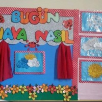 okul öncesınde kağit işler, duvar süsü ,davetiye kartları ,suluboya  çalişması (6594)